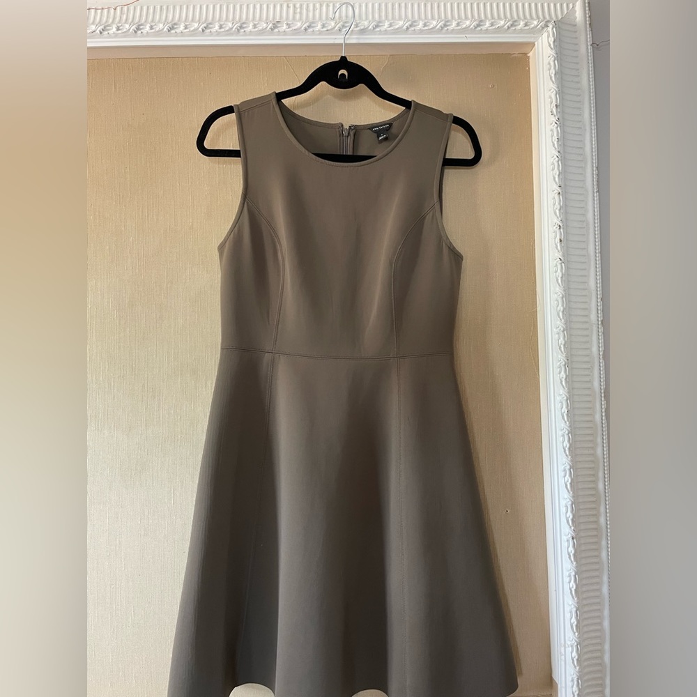 Ann Taylor A-Line Olive Dress